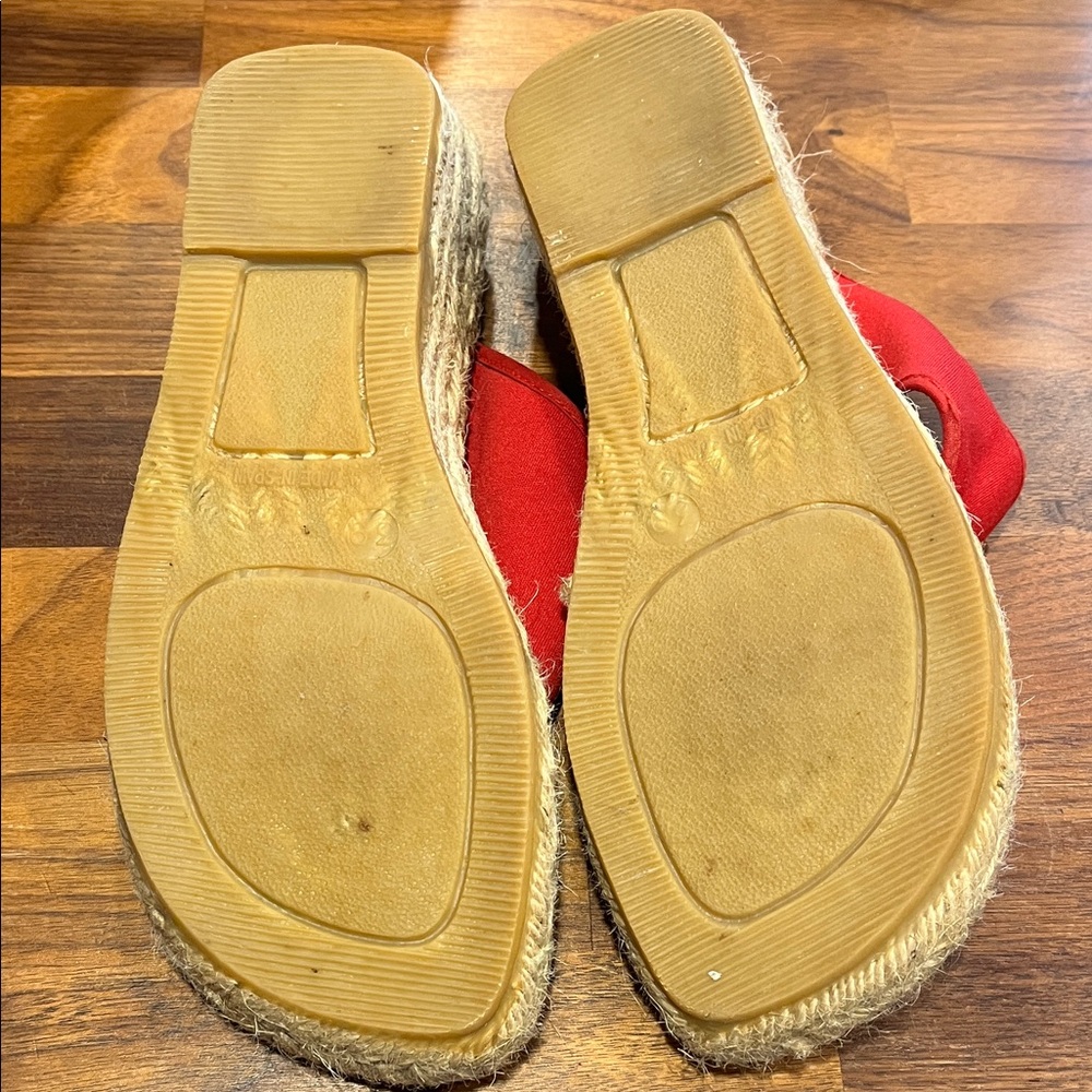 Burberry Red Espadrille - Picture 5 of 7